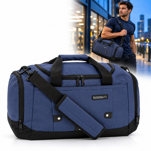 Borderline navy gym bag - navy,
