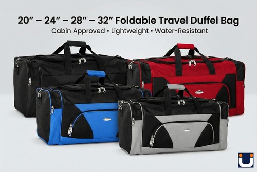 Foldable travel duffel bag - foldable,