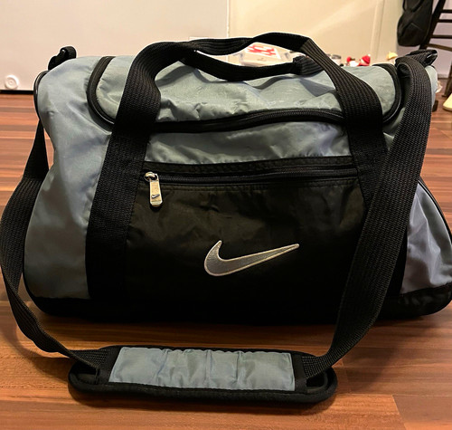 Nike duffel bag gray light - nike, gray/light
