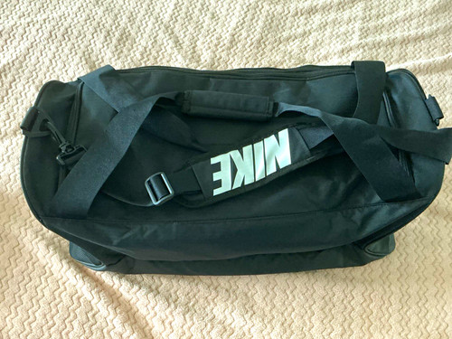Nike black sports duffle - sports,